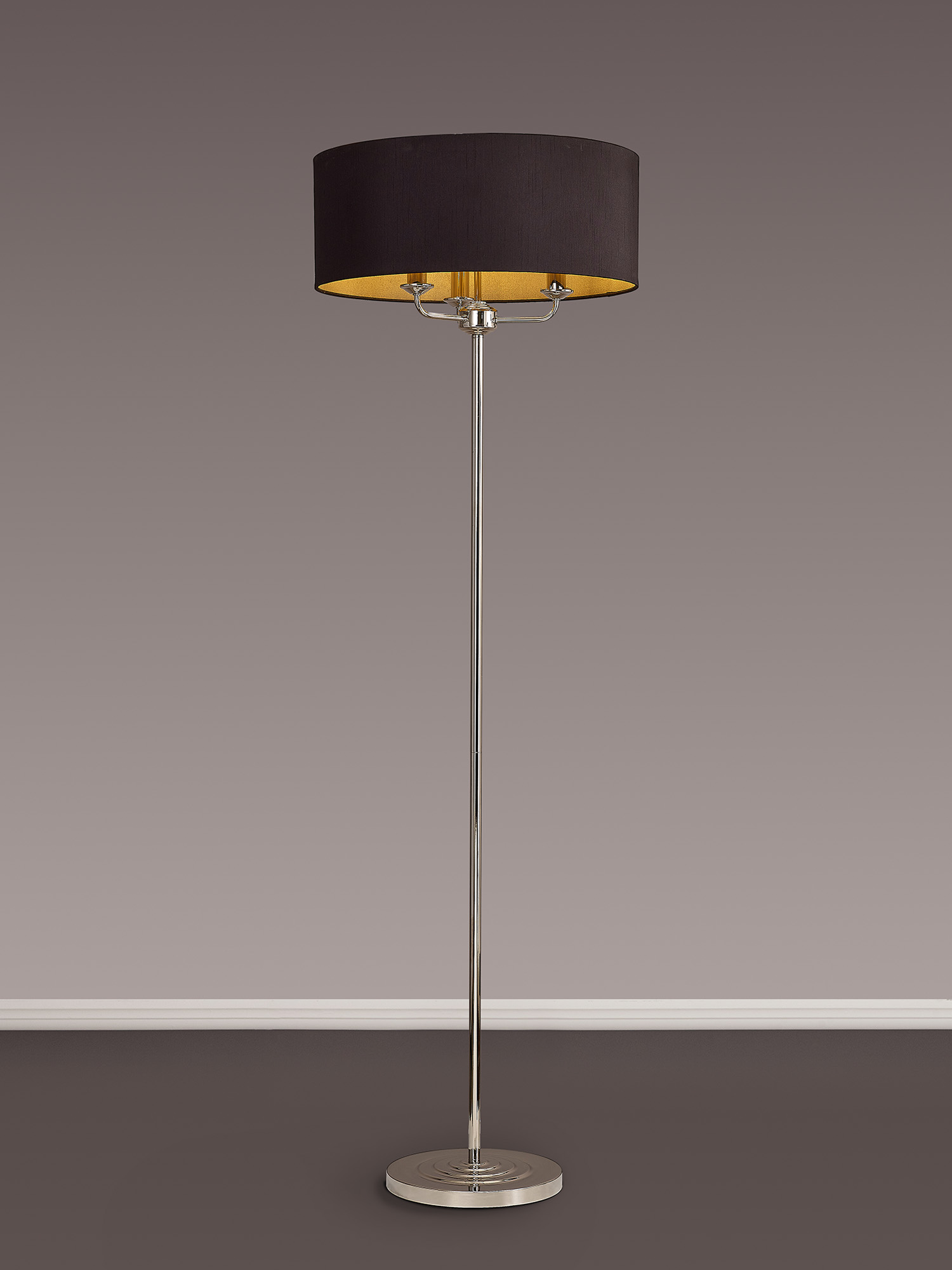 Banyan PN BL/GR Floor Lamps Deco Shaded Floor Lamps